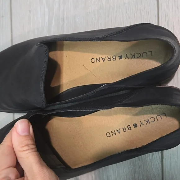 Lucky Brand Women Cahill Leather Loafer Slip on shoes sz 7.5M