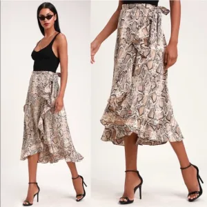 Lulu’s She’s Wild Midi Skirt
