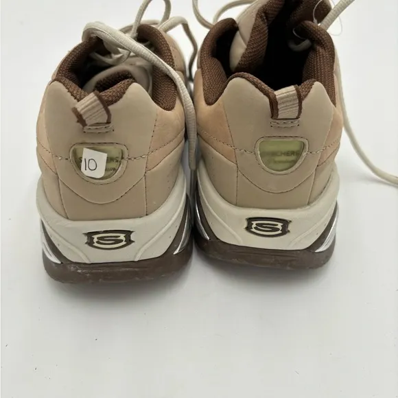 #M349 New Women’s Tan Sketcher Tan sport shoes in Box.  New laces, perfect!!!!