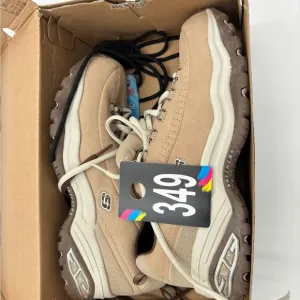 #M349 New Women’s Tan Sketcher Tan sport shoes in Box.  New laces, perfect!!!!