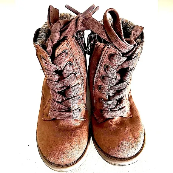 Madden Girl Cognac Hiking Boots, Toddler Size 8.