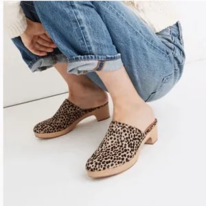 MADEWELL Ruby Clog in Dotted Calf Hair Shoes