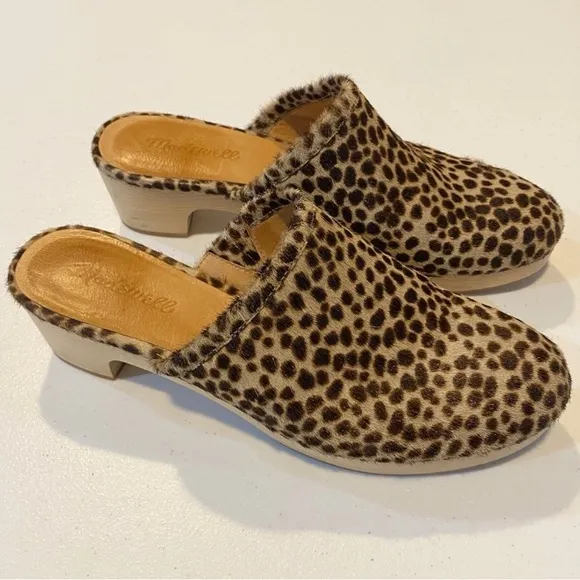 MADEWELL Ruby Clog in Dotted Calf Hair Shoes