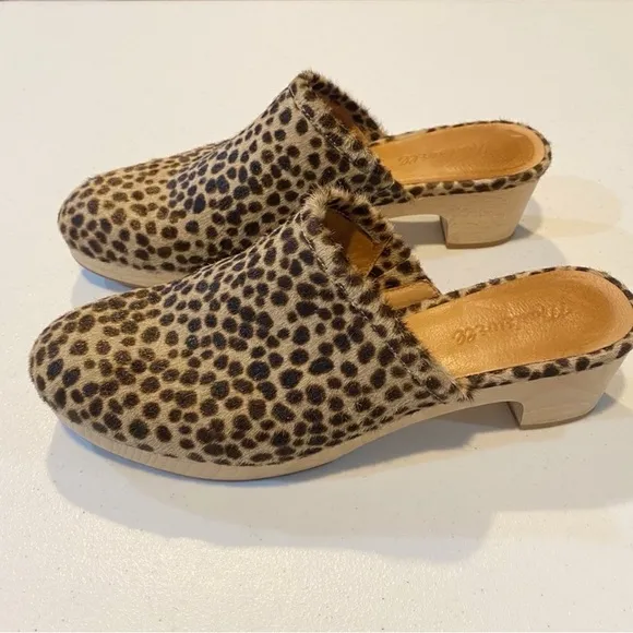 MADEWELL Ruby Clog in Dotted Calf Hair Shoes