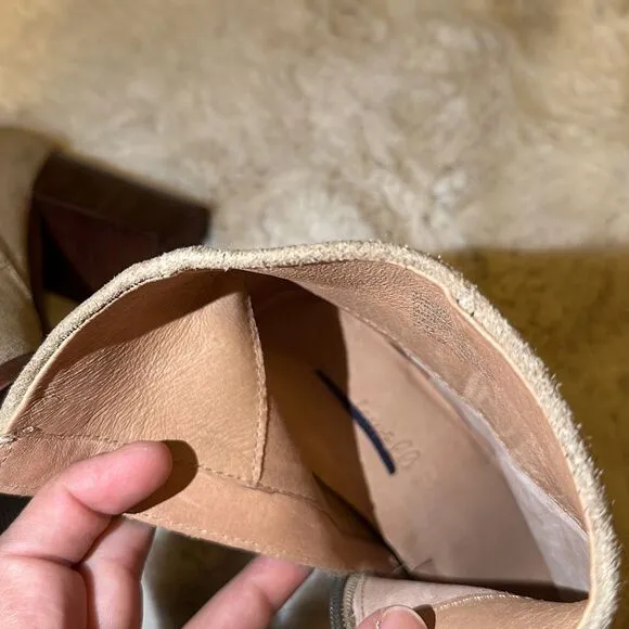 Madewell The Mira Side-Seam Ankle Boot In Leather Size 7