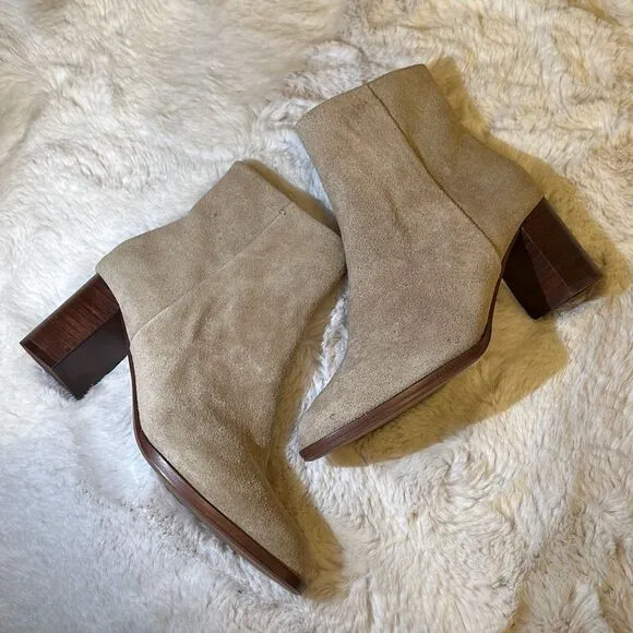 Madewell The Mira Side-Seam Ankle Boot In Leather Size 7