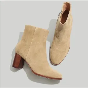 Madewell The Mira Side-Seam Ankle Boot In Leather Size 7