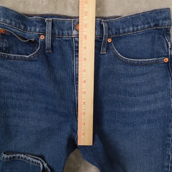 Madewell Women's Balloon Medium Wash High Rise Denim Jeans size 30