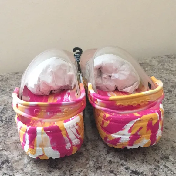Marbled Translucent Crocs