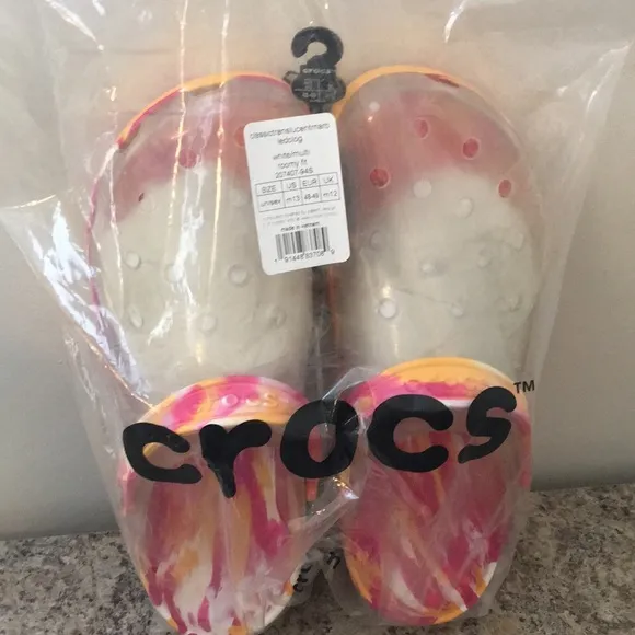 Marbled Translucent Crocs