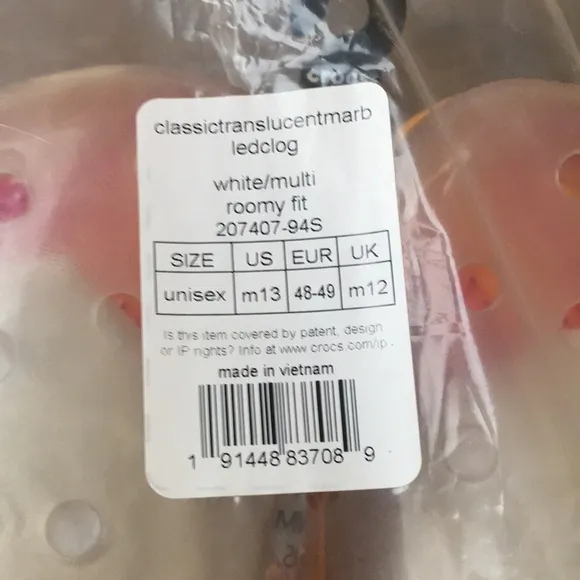 Marbled Translucent Crocs