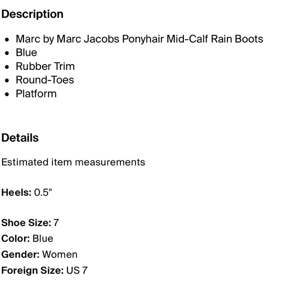 Marc by Marc Jacob’s Boots