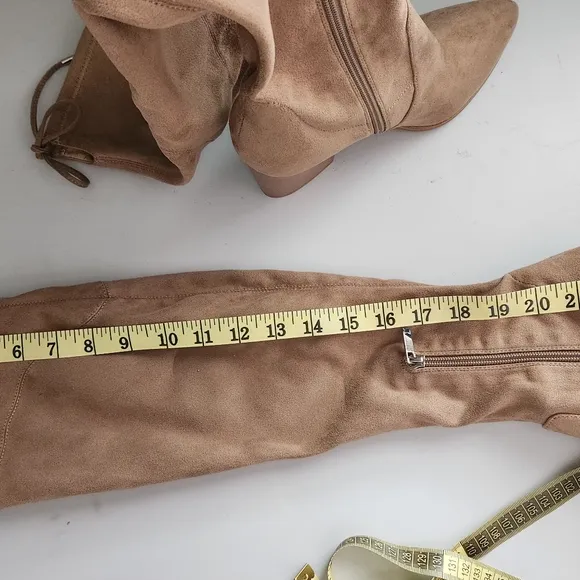 Marc Fisher LTD Arletta  Tan Over-the-Knee Boots Size 7