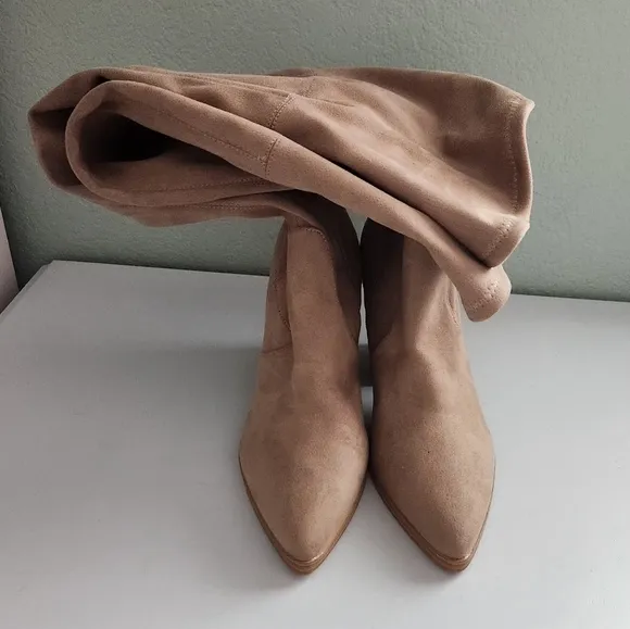 Marc Fisher LTD Arletta  Tan Over-the-Knee Boots Size 7