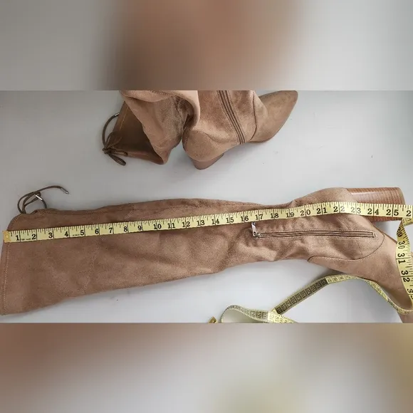 Marc Fisher LTD Arletta  Tan Over-the-Knee Boots Size 7