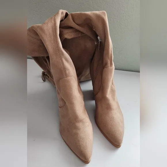 Marc Fisher LTD Arletta  Tan Over-the-Knee Boots Size 7