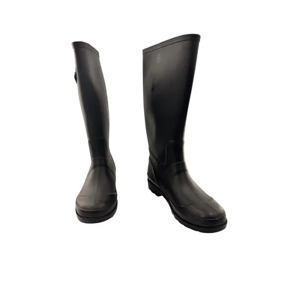 Marc Jacobs Tall Rain Boots Black 38 US 7.5 Outdoors Gardening Designer Everyday