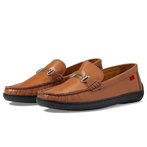 Marc Joseph New York Lexington Loafer Kids 1 Brown Leather Slip-On Shoes ZPO965