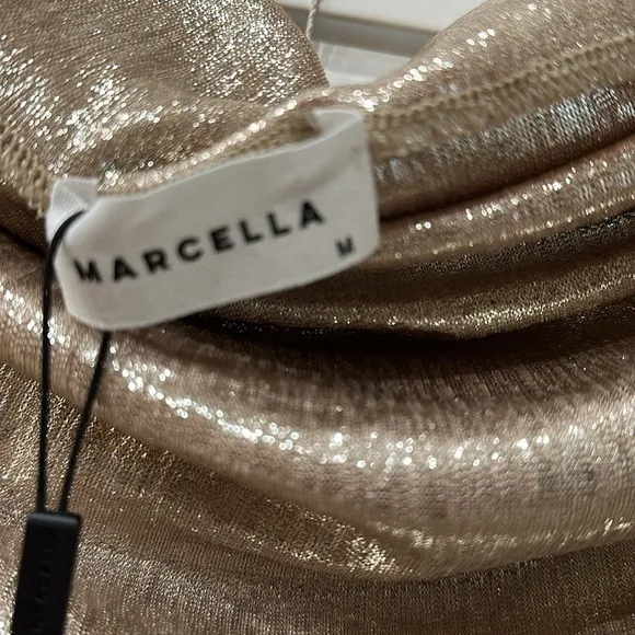 Marcella NYC Cooper Metallic Top NWT size M