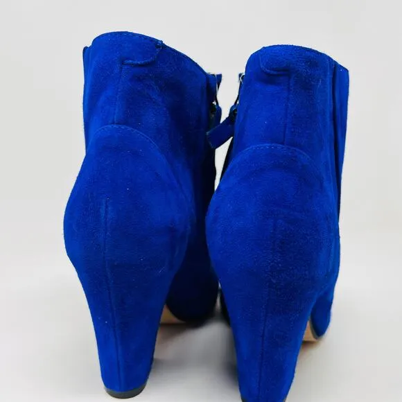 Maria Cornejo Suede Shootie Boot Bootie Wood Block Heel - 38