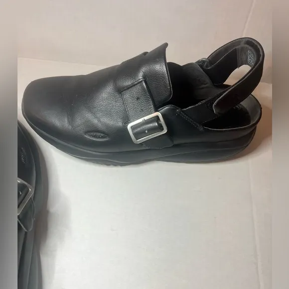 MBT Men Rocker Bottom Recovery Walking Shoes Flua Clog Black Size 9
