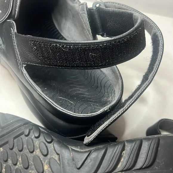 MBT Men Rocker Bottom Recovery Walking Shoes Flua Clog Black Size 9