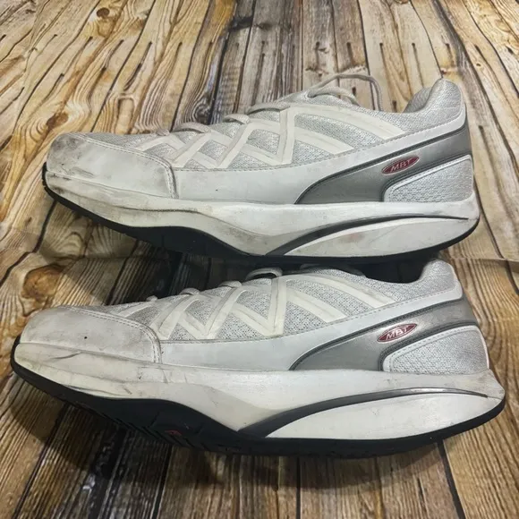MBT Sport 3 White Mesh Toner Walking Shoes Mens Size 11 - 11.5