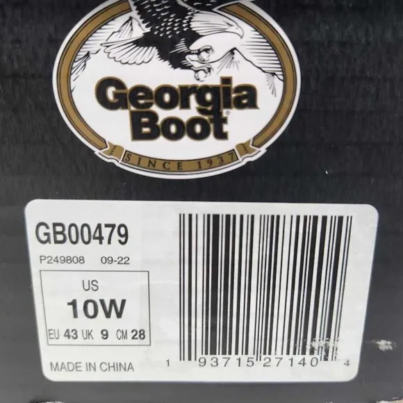 Men's 10W Georgia Boot Eagle Trail alloy toe Chelsea workboots GB00479 10 Wide