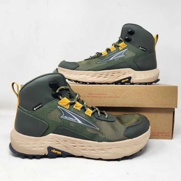 Men's 8 Altra Timp Hiker GTX GORE-TEX waterproof hiking boots Dusty Olive