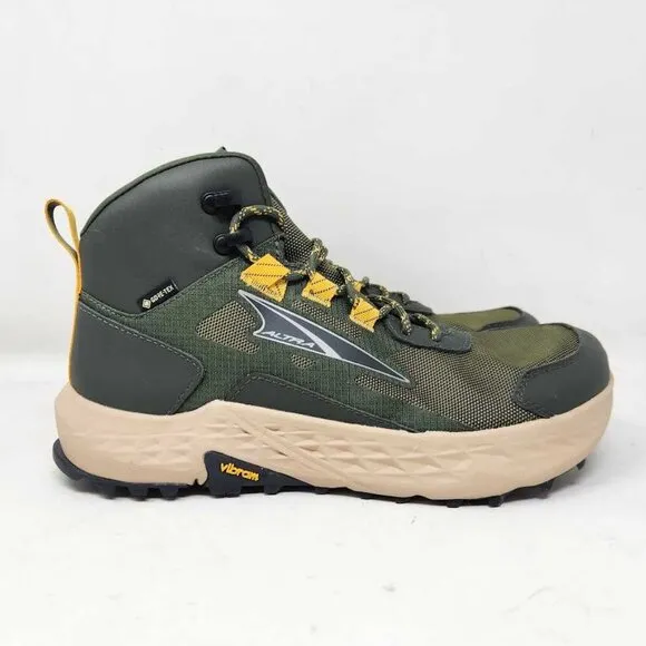 Men's 8 Altra Timp Hiker GTX GORE-TEX waterproof hiking boots Dusty Olive