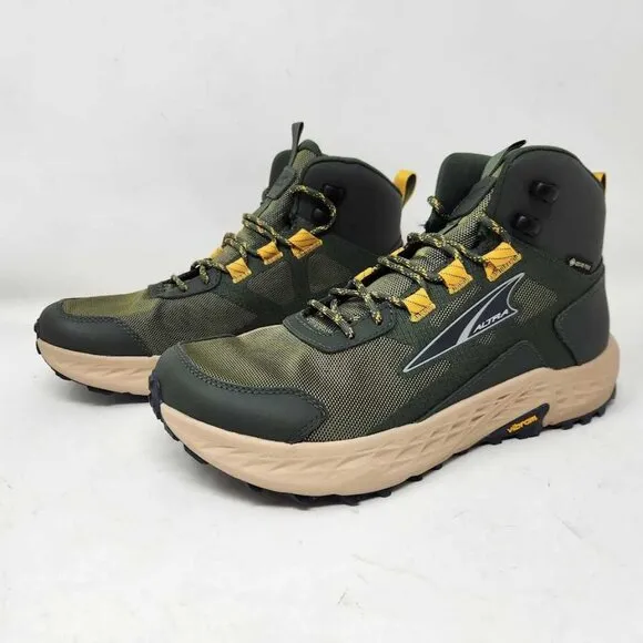 Men's 8 Altra Timp Hiker GTX GORE-TEX waterproof hiking boots Dusty Olive