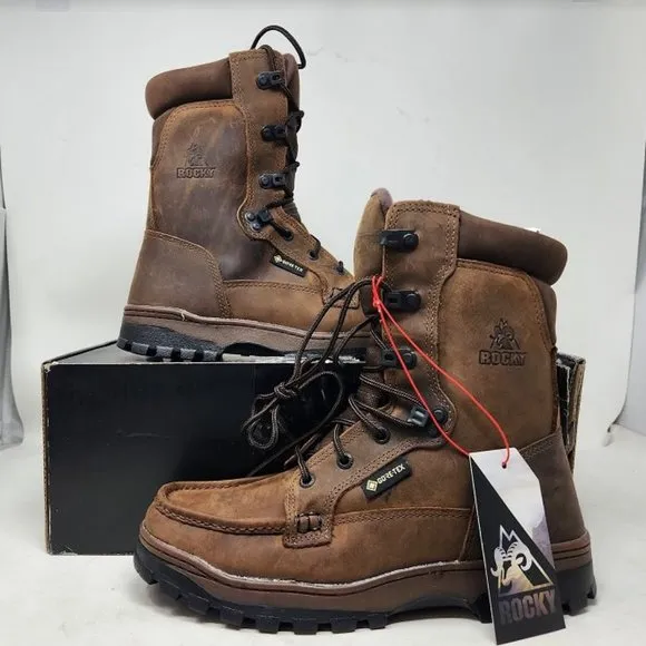 Men's 8 Rocky Outback Gore-Tex waterproof hiking boots 8729