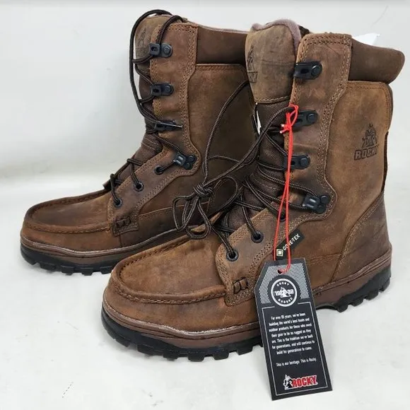 Men's 8 Rocky Outback Gore-Tex waterproof hiking boots 8729