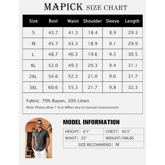 Men's A-dark Grey Linen Short Sleeve Button Down Casual Shirt Business Dress