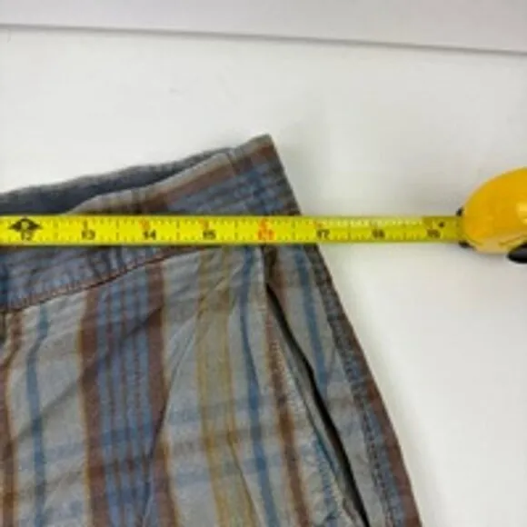 Men's Banana Republic Blue Plaid Shorts Size 32
