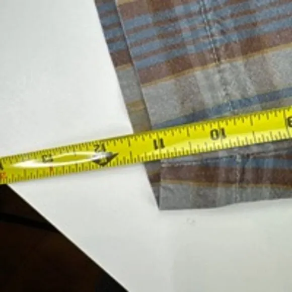 Men's Banana Republic Blue Plaid Shorts Size 32