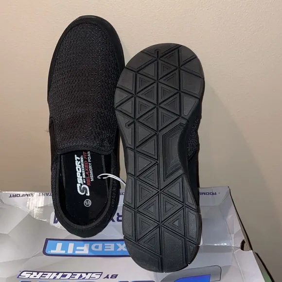 Men’s Black Sport by Skechers slip on shoes new