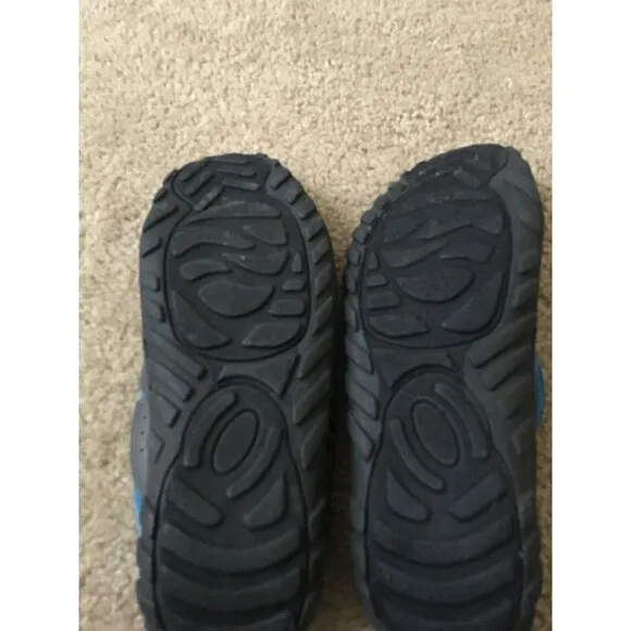 Men's Blue &amp; Gray Water Shoes Beach Swim Size 9