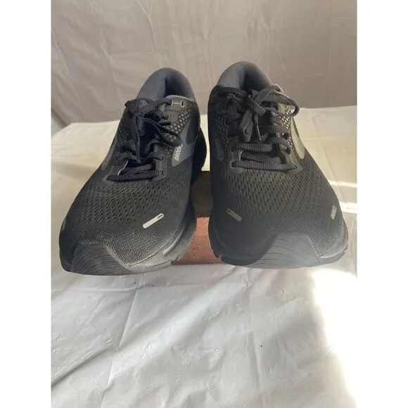 Men's‎ Brooks Ghost 14 All Black Running Shoes-DNA Soft Soles-Size 10.5