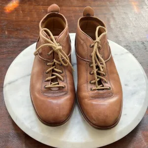 Men’s CAMPANILE Italian Leather Brown Lace Up Sport Trekker Shoes