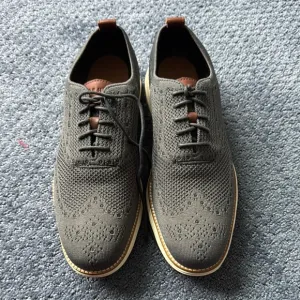 Men's Cole Haan Gray Knit Oxford Shoes New