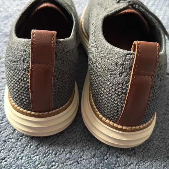 Men's Cole Haan Gray Knit Oxford Shoes New