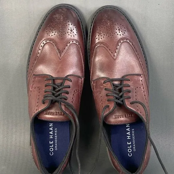 Men's Cole Haan Leather Go-To Wingtip Oxford shoes size  11.5 new without box