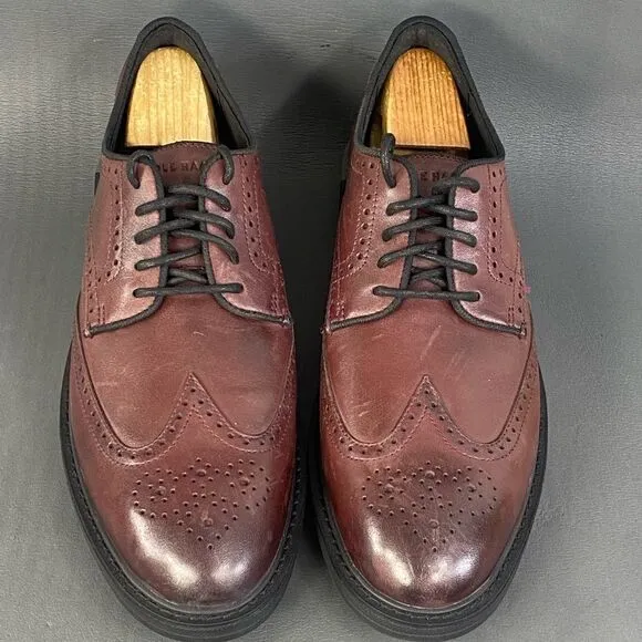 Men's Cole Haan Leather Go-To Wingtip Oxford shoes size  11.5 new without box