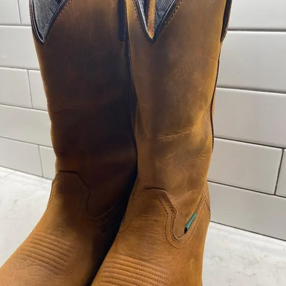 Men's DAN POST Albuquerque Waterproof Western Work Boots, SIZE 14EW