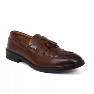 Men's Deer Stags Borough Kiltie Tassel Loafers - Brown - 12 - NIB