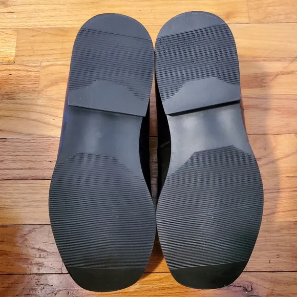 Men's Elevator Shoes Black Slip-On