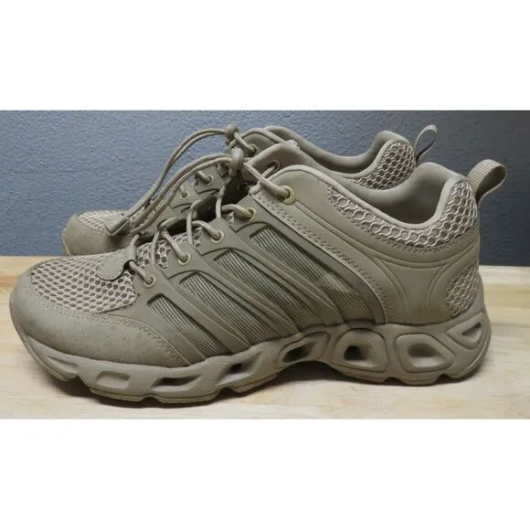 Mens Free Soldier Upstream Shoes Tactical Camping Hiking‎ Breathable Brown Tan 9