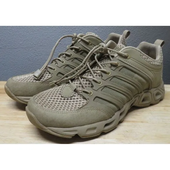 Mens Free Soldier Upstream Shoes Tactical Camping Hiking‎ Breathable Brown Tan 9