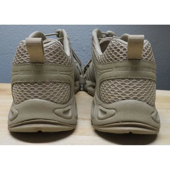 Mens Free Soldier Upstream Shoes Tactical Camping Hiking‎ Breathable Brown Tan 9